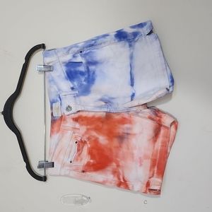 Levi's 515 Short Tie Dye Denim Size 4